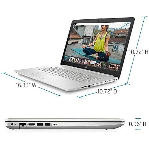 에이치피 HP 2020 Pavilion 17.3 FHD IPS High Performance Laptop Computer, 10th Gen Intel Core i5-10210u, 8GB RAM, 256GB SSD,1TB HDD Intel UHD Graphics, HD Audio, HD Webcam, Win10 with E.S Ho