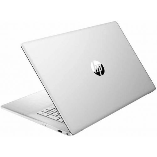 에이치피 2021 HP High Performance Laptop - 17.3 HD+ Touchscreen - AMD Ryzen5-5500U 6-Core CPU - 12GB DDR4 - 256GB SSD + 1TB HDD- Natural Silver - Fingerprint Reader- Win 10 Home - w/ RATZK