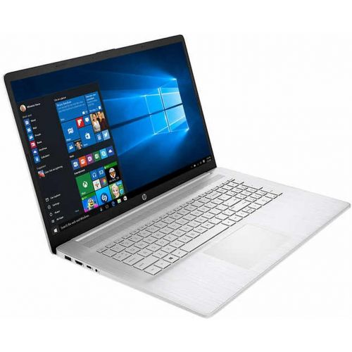 에이치피 2021 HP High Performance Laptop - 17.3 HD+ Touchscreen - AMD Ryzen5-5500U 6-Core CPU - 12GB DDR4 - 256GB SSD + 1TB HDD- Natural Silver - Fingerprint Reader- Win 10 Home - w/ RATZK