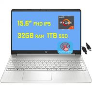 Flagship 2021 HP Pavilion 15 Business Laptop Computer 15.6” FHD 1080P IPS Touchscreen AMD 8-Core Ryzen 7 4700U (Beats i7-10710U) 32GB RAM 1TB SSD USB-C WiFi Win10 + HDMI Cable