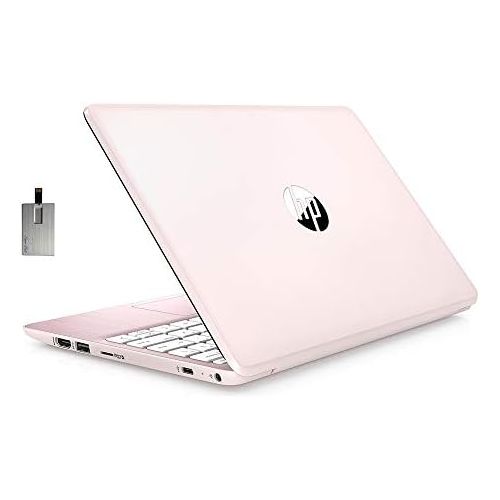 에이치피 2021 HP Stream 11.6 HD Laptop Computer, Intel Celeron N4000 Processor, 4GB RAM, 64GB eMMC , 1-Year Office 365, Webcam, Intel UHD Graphics 600, Bluetooth, Windows 10 S, Pink, 32GB S