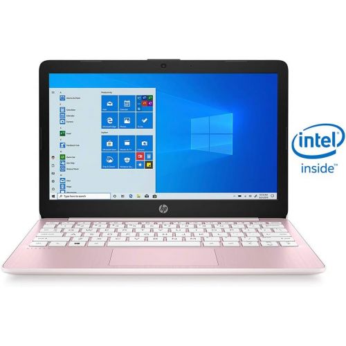 에이치피 2021 HP Stream 11.6 HD Laptop Computer, Intel Celeron N4000 Processor, 4GB RAM, 64GB eMMC , 1-Year Office 365, Webcam, Intel UHD Graphics 600, Bluetooth, Windows 10 S, Pink, 32GB S
