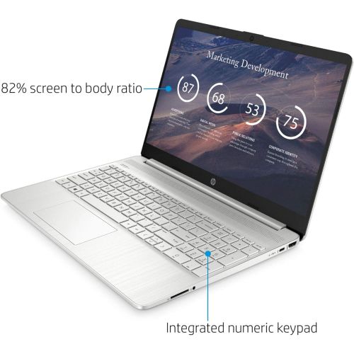 에이치피 HP Flagship Laptop 15 Business Laptop Computer 15.6” Diagonal FHD IPS Touchscreen AMD 8-Core Ryzen 7 4700U (Beats i7-10710U) 16GB RAM 512GB SSD USB-C Win10 + HDMI Cable