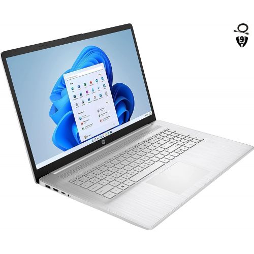 에이치피 HP 17.3 Full HD Laptop, AMD Ryzen 5 5500U (Beat i5-10500), 8GB RAM, 256GB NVMe SSD, USB-C, Fingerprint, HDMI, Webcam, WiFi, Windows 10 Home in S Mode, Natural Silver