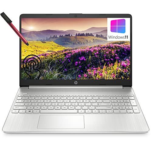 에이치피 [Windows 11 Home] 2021 HP 15 15.6 Touchscreen Laptop Computer, Octa-Core AMD Ryzen 7 5700U (Beat i7-1165G7), 12GB DDR4 RAM, 256GB PCIe SSD, WiFi 6, Bluetooth 5.2, Webcam, Type-C, 6