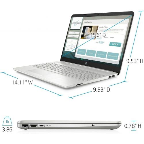 에이치피 2021 Premium HP Laptop Computer, 15.6 HD Display,Intel i3-10110U Up to 4.1GHz (Beats i5-7200U), 16GB DDR4 RAM, 128GB SSD, HD Webcam, HDMI,Bluetooth, WiFi, Win10 S, 10+ Hours Batter
