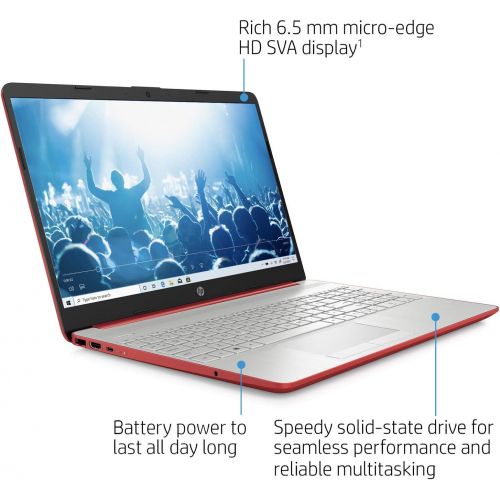 에이치피 2021 Newest HP Laptop Computer, 15.6 HD Display,Intel Pentium Dual-core N5000 Upto 2.7 GHz, 4GB DDR4 RAM, 128GB SSD, HD Webcam, HDMI, Bluetooth, WiFi, Win10 S, 10+ Hours Battery, w