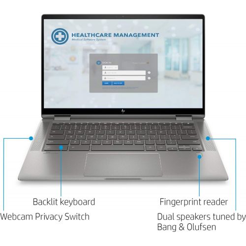 에이치피 2021 HP X360 2 in 1 Laptop 14 Touch-Screen HD Chromebook, Intel Celeron N4000, 4GB Memory, 32GB eMMC Storage, USB Type C, WiFi, Webcam, Chrome OS, Ceramic White + 32GB TiTac Card