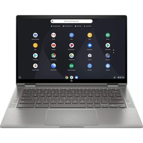 에이치피 2021 HP X360 2 in 1 Laptop 14 Touch-Screen HD Chromebook, Intel Celeron N4000, 4GB Memory, 32GB eMMC Storage, USB Type C, WiFi, Webcam, Chrome OS, Ceramic White + 32GB TiTac Card