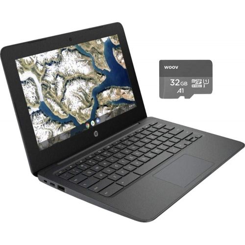 에이치피 HP Chromebook 11.6 HD Widescreen ComfyView LED-Backlit Laptop Intel Celeron N3350 4GB RAM 32GeMMc Flash Memory Webcam WiFi Chrome OS (4GB RAM 32Ge MMc Memory 32GB MicroSD Card)