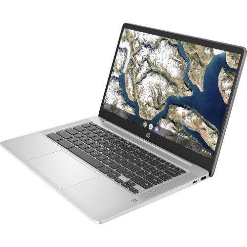 에이치피 HP 14A (9LL49UA) Chromebook, 14 HD Display, Intel Celeron N4000 Upto 2.6GHz, 4GB RAM, 32GB eMMC, DisplayPort via USB-C, Card Reader, Wi-Fi, Bluetooth, Chrome OS