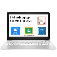 HP Stream 11.6 Inch Laptop, Intel Celeron N4000, 4GB Memory 64GB eMMC, Webcam,HDMI, 1 Year Office 365 Personal Included, Windows 10 S, Bundled with TSBEAU USB light & USB 3.0 Hub &