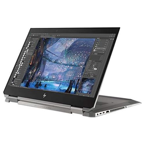 에이치피 HP ZBook Studio x360 G5 Laptop-2-in-1 (Intel i7-8750H 6-Core, 32GB RAM, 1TB m.2 SATA SSD, Quadro P1000, 15.6 Touch 4K UHD (3840x2160), Active Pen, WiFi, Bluetooth, Webcam, Win 10 P