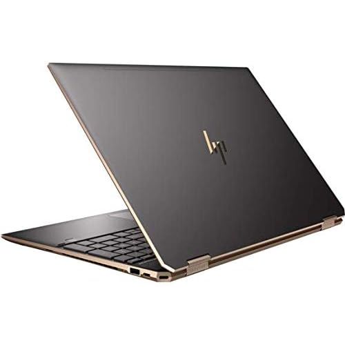 에이치피 HP Spectre x360-15t Home and Business Laptop (Intel i7-8565U 4-Core, 16GB RAM, 512GB SSD, NVIDIA GeForce MX150, 15.6 Touch 4K UHD (3840x2160), Fingerprint, WiFi, Bluetooth, Webcam,