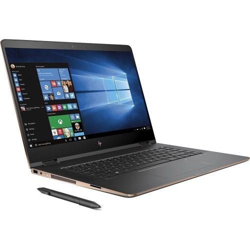 에이치피 HP Spectre x360-15t Home and Business Laptop (Intel i7-8565U 4-Core, 16GB RAM, 512GB SSD, NVIDIA GeForce MX150, 15.6 Touch 4K UHD (3840x2160), Fingerprint, WiFi, Bluetooth, Webcam,