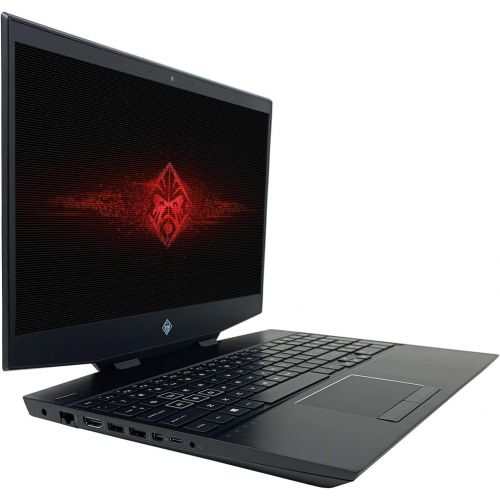 에이치피 HP OMEN 15 15.6 FHD 144Hz Gaming Laptop + TEKi USB Hub - 10th Gen Intel Core i7-10750H 6-Core up to 5.0 GHz CPU, 16GB DDR4 RAM, 2TB SSD, NVIDIA GeForce RTX 2060 6GB Graphics, Windo