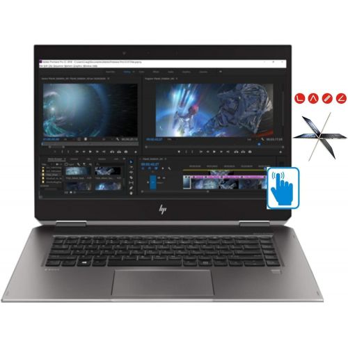 에이치피 HP ZBook Studio x360 G5 Mobile Workstation Laptop (Intel Xeon E-2176M, 16GB RAM, 512GB PCIe SSD, 15.6 FHD 1920x1080 Touch, Quadro P1000, ZBook Pen, Win10 Pro)