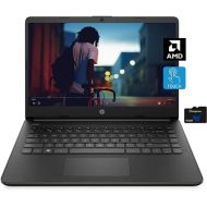 2021 HP 14 inch Touchscreen Laptop, AMD 3020e Processor, 4 GB RAM, 64 GB eMMC Storage, WiFi 5, Webcam, HDMI, Windows 10 S with Office 365 for 1 Year + Fairywren Card (Black)