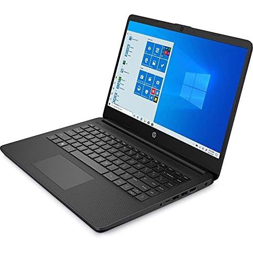 에이치피 2021 HP 14 inch Touchscreen Laptop, AMD 3020e Processor, 4 GB RAM, 64 GB eMMC Storage, WiFi 5, Webcam, HDMI, Windows 10 S with Office 365 for 1 Year + Fairywren Card (Black)