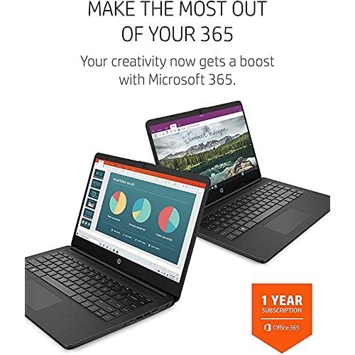 에이치피 2021 HP 14 inch Touchscreen Laptop, AMD 3020e Processor, 4 GB RAM, 64 GB eMMC Storage, WiFi 5, Webcam, HDMI, Windows 10 S with Office 365 for 1 Year + Fairywren Card (Black)