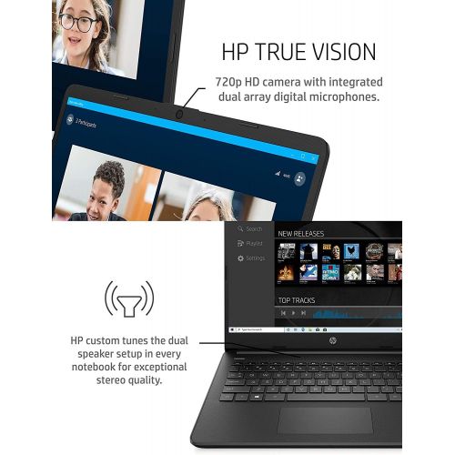 에이치피 2021 HP 14 inch Laptop, AMD 3020e Processor, 4 GB RAM, 64 GB eMMC Storage, WiFi 5, Webcam, HDMI, Windows 10 S with Office 365 for 1 Year + Fairywren Card (Black)