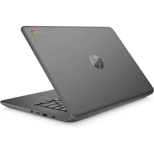 에이치피 2020 HP 14 Lightweight Chromebook, Intel Celeron N3350 Dual Core Processor, 4GB RAM, 32GB eMMC Storage, Webcam, WiFi, Chrome OS (Google Classroom or Zoom Compatible)/Legendary Acce