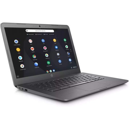 에이치피 2020 HP 14 Lightweight Chromebook, Intel Celeron N3350 Dual Core Processor, 4GB RAM, 32GB eMMC Storage, Webcam, WiFi, Chrome OS (Google Classroom or Zoom Compatible)/Legendary Acce