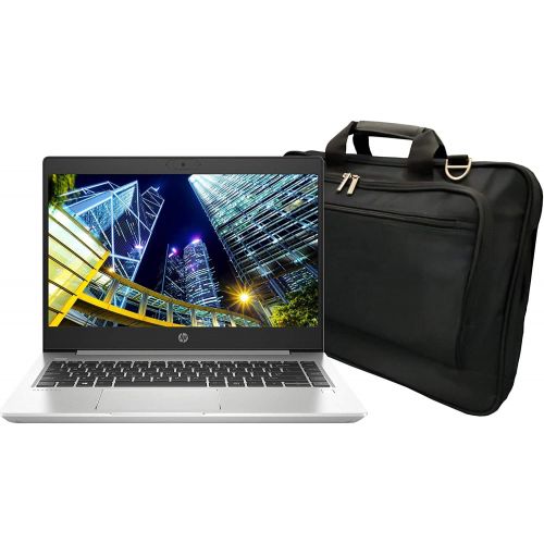 에이치피 HP ProBook 445 G7 14in Laptop, AMD Ryzen 7 4700U Octa-Core (8 Core), 8GB DDR4, 256GB NVMe SSD, 1920 x 1080 Display, Webcam, WiFi, Bluetooth, Win 10 Pro and Laptop Bag