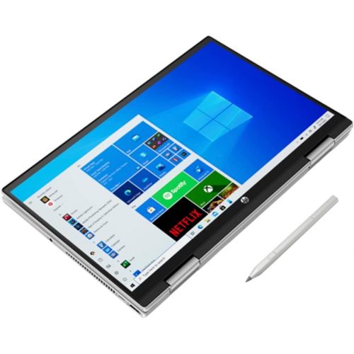 에이치피 HP Pavilion x360 14t 2-in-1 Natural Silver Laptop (Intel i5-1135G7 4-Core, 8GB RAM, 2TB PCIe SSD, Intel Iris Xe, 14.0 Touch Full HD (1920x1080), 60Hz, DDR4, Win 11 Home) with Hub