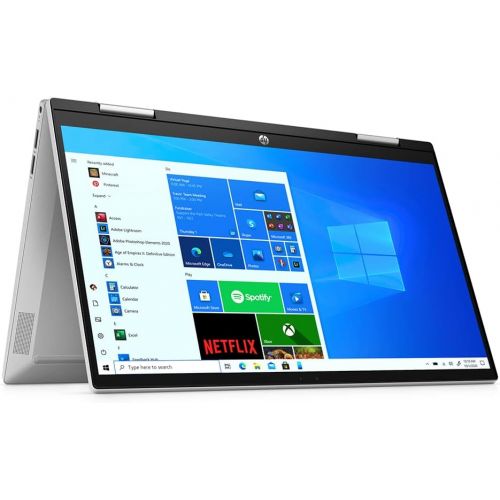 에이치피 HP Pavilion x360 14t 2-in-1 Natural Silver Laptop (Intel i5-1135G7 4-Core, 8GB RAM, 2TB PCIe SSD, Intel Iris Xe, 14.0 Touch Full HD (1920x1080), 60Hz, DDR4, Win 11 Home) with Hub