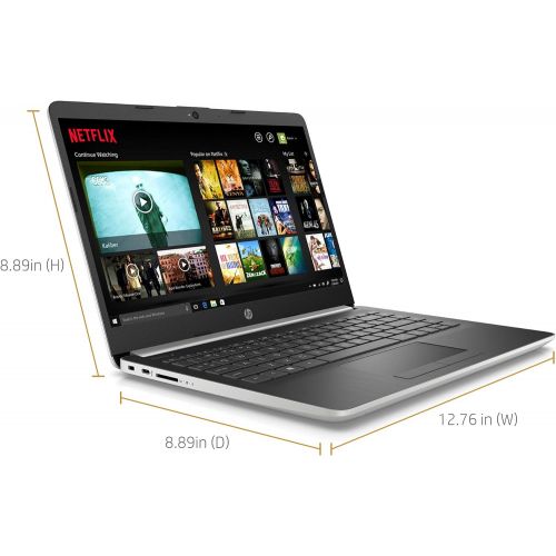 에이치피 2020 HP 14 Laptop Computer/ Intel Celeron N4000 up to 2.6GHz/ 4GB DDR4 RAM/ 64GB eMMC/ 802.11ac WiFi/ Bluetooth 4.2/ Type-C/ Office 365 Personal 1-Year/ Natural Silver/ Windows 10