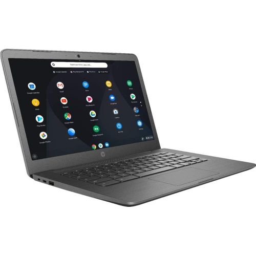 에이치피 HP 14 Chromebook, Touch Screen Laptop, Intel Celeron Processor N3350, 4GB Memory - 32GB eMMC, Bluetooth, Webcam, Chrome Os, Gray