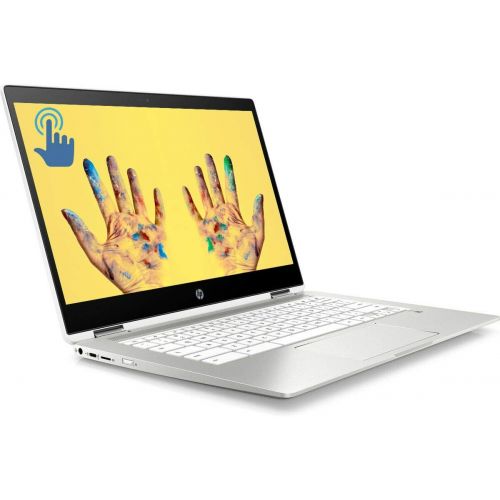 에이치피 Premium Newest 2019 HP X360 2-in-1 Chromebook, 14 Full HD IPS Touchscreen, Intel Quad-Core Pentium Silver N5000, 4GB DDR4 64GB eMMC SSD + 256GB SD Webcam 100GB Google One, Wifi BT