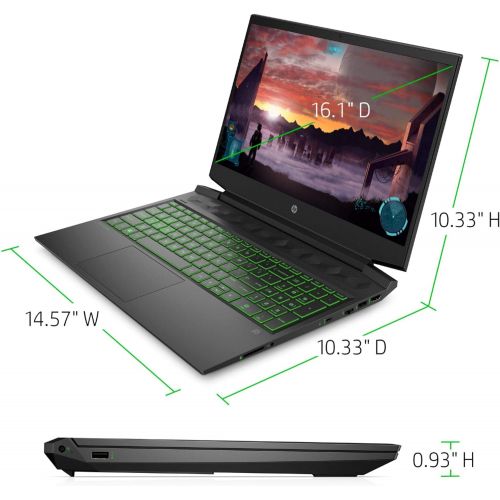 에이치피 2021 Newest HP Pavillion 16.1 FHD 144Hz Gaming Laptop, Intel Quad-Core i5-10300H(up to 4.5 GHz), 16GB RAM, 512GB SSD+32GB Optane+1TB HDD, GTX 1660Ti with Max-Q 6GB, Backlit Keyboar