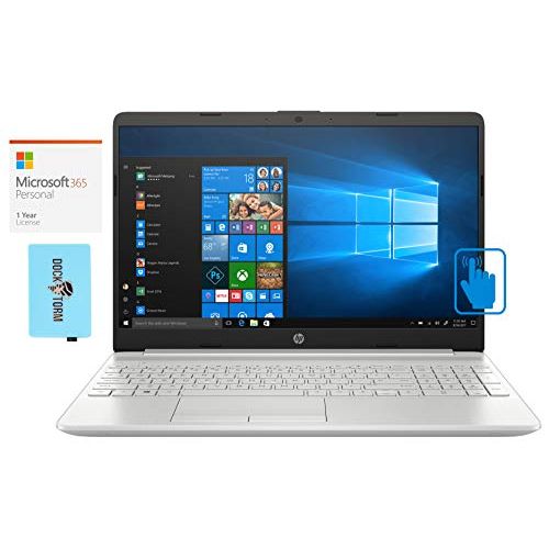 에이치피 HP 15 2021 Home & Business Laptop (Intel i5-1135G7 4-Core, 16GB RAM, 4TB PCIe SSD, Intel Iris Xe, 15.6 Touch HD (1366x768), WiFi, Bluetooth, Win 10 Pro) with MS 365 Personal, Hub
