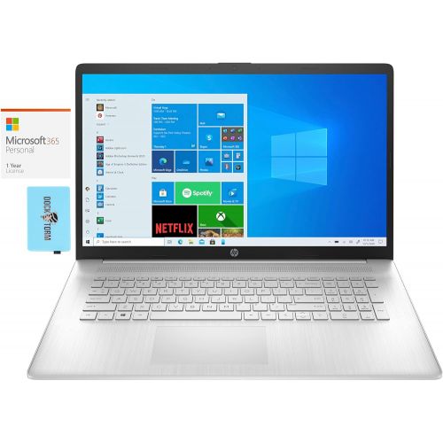 에이치피 HP 17t-cn000 Home & Business Laptop (Intel i5-1135G7 4-Core, 16GB RAM, 4TB PCIe SSD, Intel Iris Xe, 17.3 Touch HD+ (1600x900), WiFi, Bluetooth, Win 10 Home) with MS 365 Personal, H