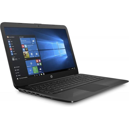 에이치피 HP Stream with an Ultra-Portable Design Laptop, 14 Screen, Intel Celeron N3060 Processor, 4GB RAM, 32GB eMMC Storage, Windows 10 Home, Office 365 Personal 1-Year Included, Jet Blac