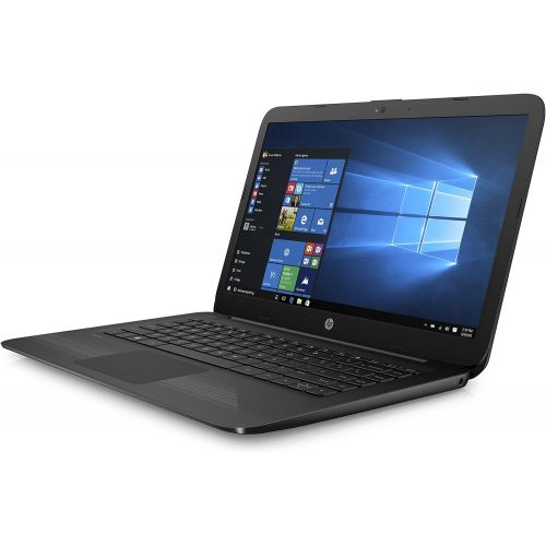 에이치피 HP Stream with an Ultra-Portable Design Laptop, 14 Screen, Intel Celeron N3060 Processor, 4GB RAM, 32GB eMMC Storage, Windows 10 Home, Office 365 Personal 1-Year Included, Jet Blac