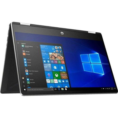 에이치피 HP - Pavilion x360 2-in-1 2019 Premium 14’’ HD Touch-Screen Laptop Notebook Computer, 2-Core Intel i3-8145U 2.1 GHz, 8GB RAM, 128GB SSD, No DVD, Wi-Fi, Bluetooth, Webcam, HDMI, Win