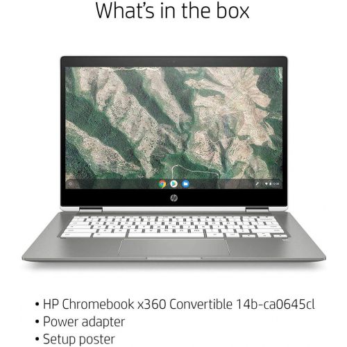 에이치피 Newest HP Chromebook x360 14 HD 2-in 1 Touchscreen Laptop, Intel Celeron N4000, 4GB Memory, 64GB eMMC, Bluetooth, Chrome OS, Bundled with TSBEAU 16GB Micro SD Card & 4 Port USB 3.0