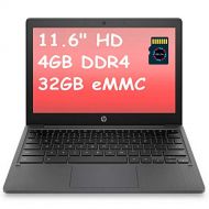 HP Chromebook 11 Laptop Computer I 11.6?HD Anti-Glare Display I MediaTek MT8183 Octa-Core I 4GB RAM 32GB eMMC I USB-C HD Webcam Bluetooth Chrome OS + 32GB Micro SD Card