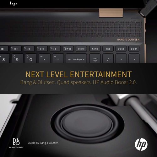 에이치피 HP Spectre x360, 10th Gen Gemcut 15T,Touch 4K UHD,i7-10510U Quad Core,NVIDIA GeForce MX250 2GB,512GB NVMe SSD,16GB DDR4 2666 RAM,Win 10 Pro Pre-Installed by HP, 64GB Neopack Flash