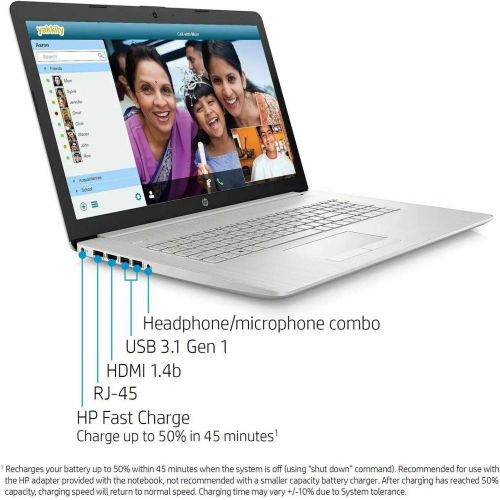 에이치피 HP 17.3 HD+ Touch-Screen Laptop, Core i5-1035G1, HD Webcam, Wi-Fi, Bluetooth, HDMI, Intel UHD Graphics, Windows 10 Home, 8GB Memory, 256GB PCIe SSD