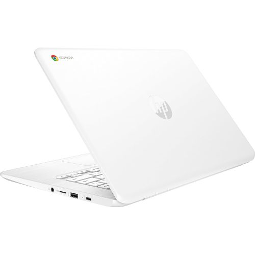 에이치피 Newest HP 14-inch Chromebook HD SVA (1366 x 768) Touchscreen, Intel Dual Core Celeron N3350 1.1GHz, 4GB DD3L RAM, 16GB eMMc Hard Drive, Bluetooth, HDMI, Stereo Speakers, HD Webcam,