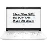 HP Laptop, 14 HD Screen, AMD Athlon Silver 3050U Processor, 8 GB DDR4 RAM, 256 GB SSD Storage, Up to 10hr Battery Life, Windows 10 Home, BesTry Accessory Bundle (Snow Flake White)