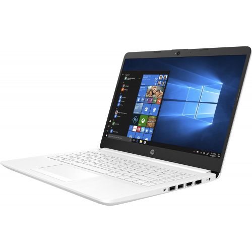 에이치피 HP Laptop, 14 HD Screen, AMD Athlon Silver 3050U Processor, 8 GB DDR4 RAM, 256 GB SSD Storage, Up to 10hr Battery Life, Windows 10 Home, BesTry Accessory Bundle (Snow Flake White)