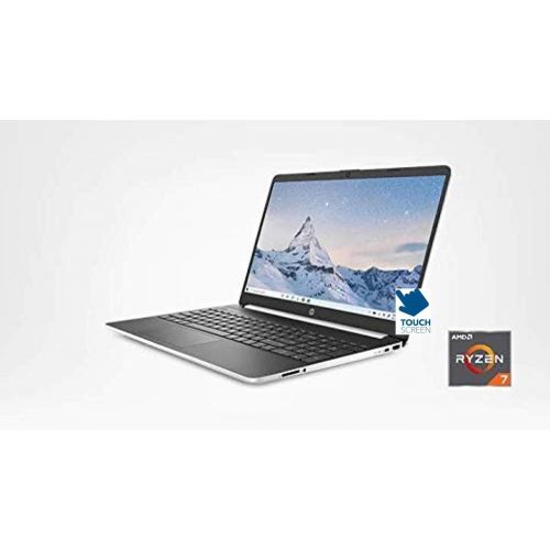 에이치피 HP 15 Series 15.6-inch HD SVA Touchscreen Laptop, AMD Ryzen 7 3700U (Quad-Core) Up to 4.0GHz, 8GB DDR4, 256GB PCIe NVMe SSD, AMD Radeon RX Vega 10, Webcam, Bluetooth, WiFi, USB 3.1