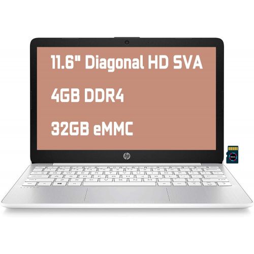 에이치피 HP Stream 11 Premium Laptop Computer I 11.6 Diagonal HD SVA Anti-Glare Display I Intel Celeron N4020 Processor I 4GB DDR4 32GB eMMC I USB-C Bluetooth HDMI Win10 + 32GB MicroSD Card