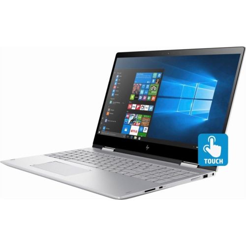 에이치피 HP Envy x360 2-in-1 15.6 FHD IPS Touchscreen Laptop, Intel 8th Gen i5-8250u Quad-Core, 128GB SSD + 1TB HDD, 8GB DDR4, Backlit Keyboard, 802.11ac WiFi, USB C, HDMI, Bang & Olufsen,