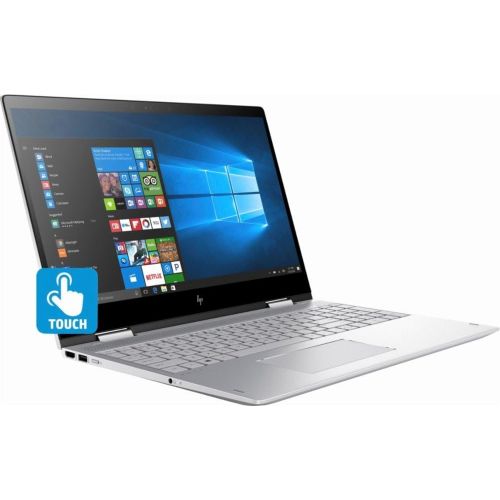 에이치피 HP Envy x360 2-in-1 15.6 FHD IPS Touchscreen Laptop, Intel 8th Gen i5-8250u Quad-Core, 128GB SSD + 1TB HDD, 8GB DDR4, Backlit Keyboard, 802.11ac WiFi, USB C, HDMI, Bang & Olufsen,